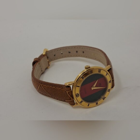 Gucci Women's Watch Gold Sherry Line Italy Vintage Y2K 90s Adjustable 3000 L - Picture 1 of 16